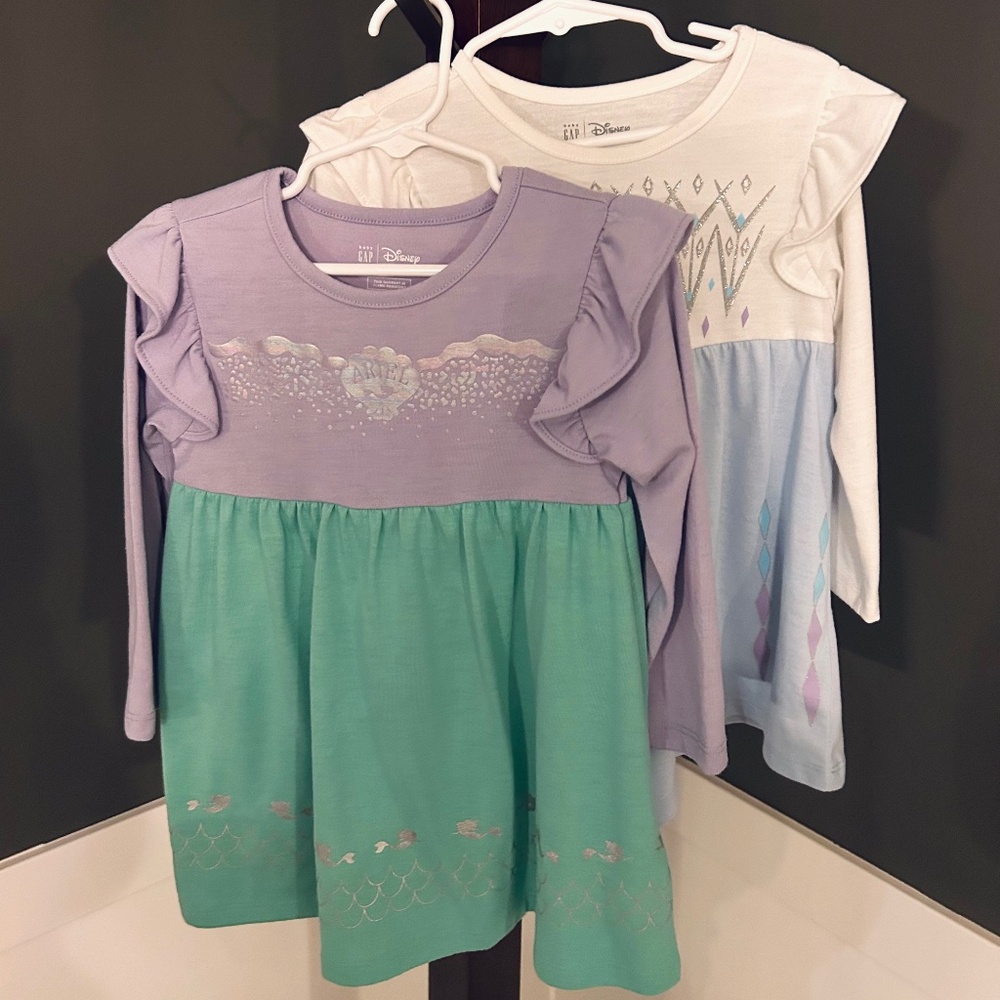 Set of 2 Gap Princess sleep pajama dresses